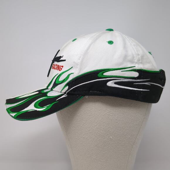John Force Racing Green Fire NHRA Strapback Baseball Cap Multi OS Main Gate - Picture 3 of 9